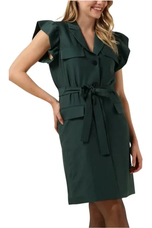 Bruuns Bazaar Dames, Jurken, Groen, Maat: XS Poliester