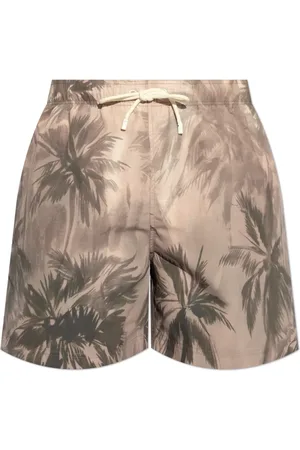 Palm Angels Heren, Badkleding, Grijs, Maat: M Poliester