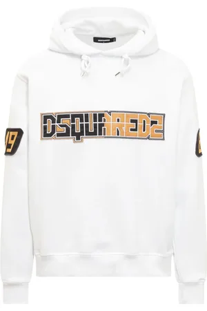 Dsquared2 Heren, Sweatshirts & Hoodies, Wit, Maat: XS Katoen