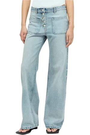 Courrèges Dames, Jeans, Blauw, Maat: S Katoen