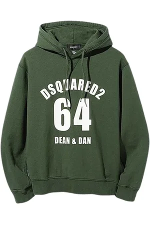 Dsquared2 Heren, Sweatshirts & Hoodies, Groen, Maat: XS Katoen