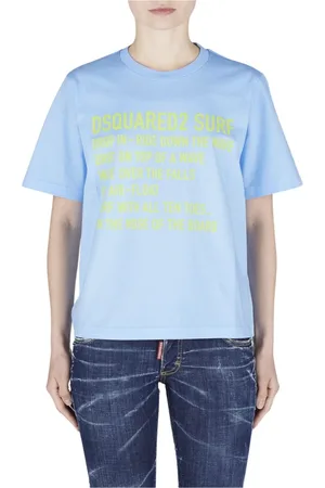 Dsquared2 Dames, Tops, Blauw, Maat: S Katoen