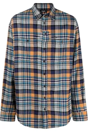 Dsquared2 Heren, Overhemden, Blauw, Maat: S Katoen
