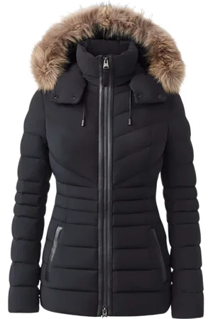 Mackage Dames, Jassen, Zwart, Maat: L Leer