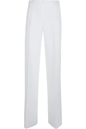 ERMANNO SCERVINO Dames, Broeken, Wit, Maat: S Viscose