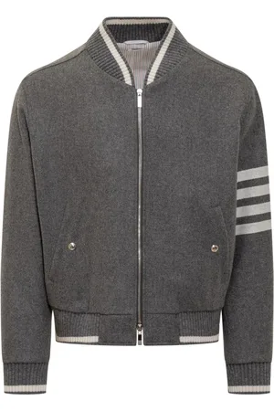 Thom Browne Heren, Sweatshirts & Hoodies, Grijs, Maat: XL Wol
