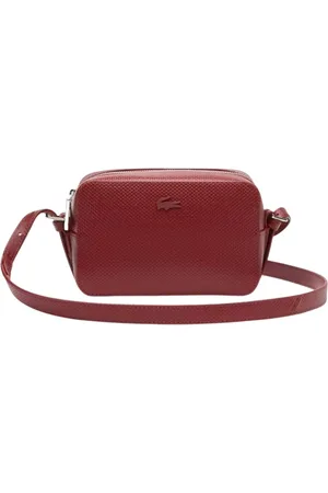 Lacoste Dames, Tassen, Rood, Maat: ONE Size Leer