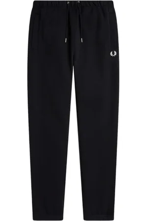 Fred Perry Heren, Broeken, Zwart, Maat: M Katoen