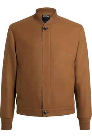Ermenegildo Zegna Heren, Jassen, Bruin, Maat: 2XL Kasjmier