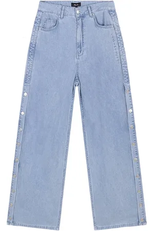 Alix the label Dames, Jeans, Blauw, Maat: L Denim