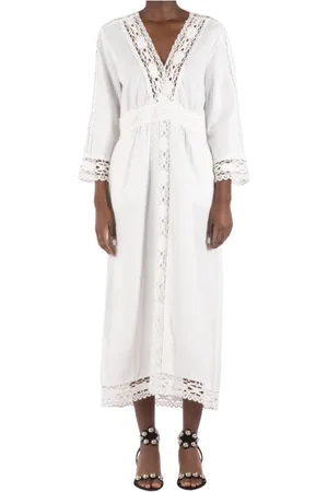 Isabel Marant Dames, Jurken, Wit, Maat: M Katoen