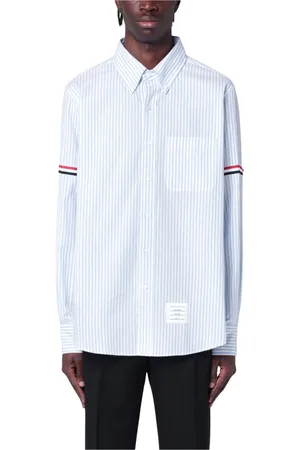 Thom Browne Heren, Overhemden, Blauw, Maat: L Katoen