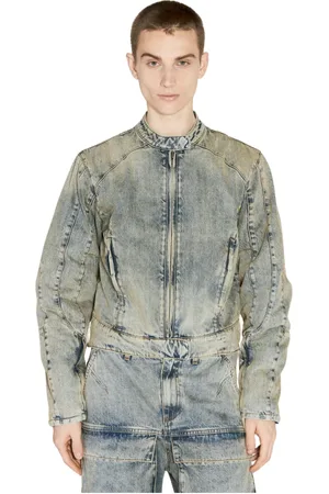 Entire Studios Heren, Jassen, Grijs, Maat: L Denim