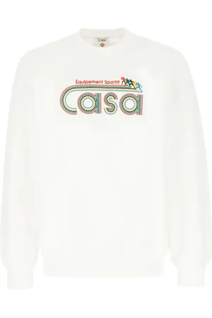Casablanca Heren, Sweatshirts & Hoodies, Wit, Maat: M Katoen