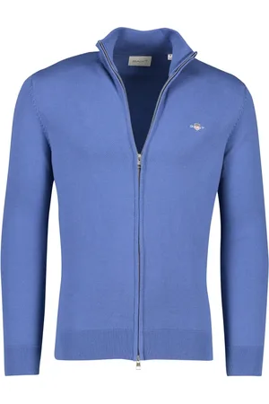 GANT Heren, Truien, Blauw, Maat: 3XL Katoen