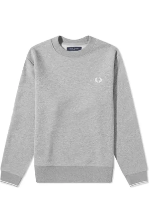 Fred Perry Heren, Sweatshirts & Hoodies, Grijs, Maat: XL Katoen