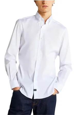 FAY Heren, Overhemden, Wit, Maat: 3XL Katoen