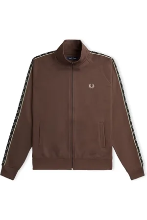 Fred Perry Heren, Sweatshirts & Hoodies, Bruin, Maat: 2XL Katoen