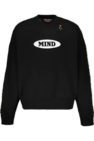 Palm Angels Heren, Sweatshirts & Hoodies, Zwart, Maat: XL Katoen