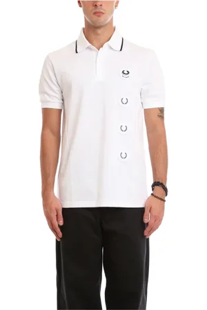 Fred Perry Heren, Tops, Wit, Maat: S