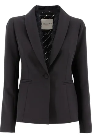 ERMANNO SCERVINO Dames, Jassen, Zwart, Maat: S Poliester