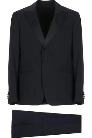 LARDINI Heren, Pakken, Blauw, Maat: XL Wol