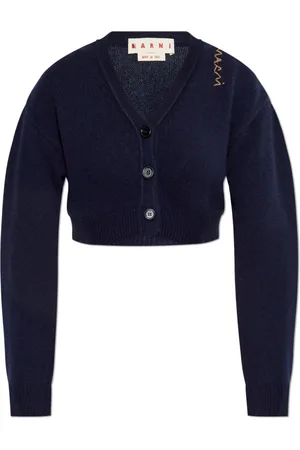 Marni Dames, Truien, Blauw, Maat: S Kasjmier