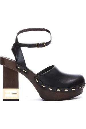 Fendi Dames, Schoenen, Zwart, Maat: 36 EU Leer