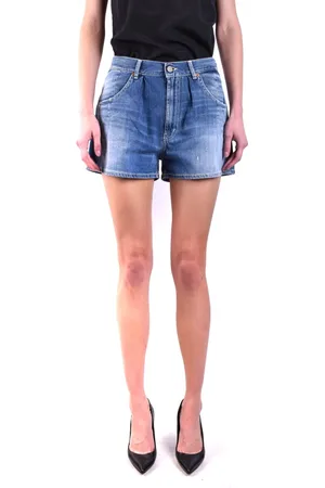 Dondup Dames, Korte broeken, Blauw, Maat: W27 Denim
