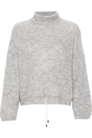 Brunello Cucinelli Dames, Truien, Grijs, Maat: XS Wol