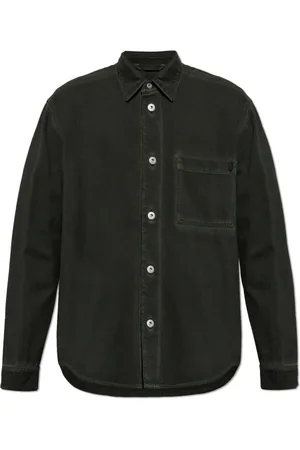 Burberry Heren, Overhemden, Groen, Maat: L Denim