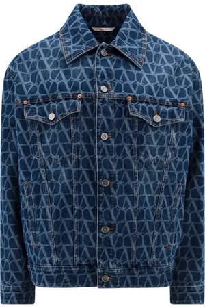 VALENTINO Heren, Jassen, Blauw, Maat: M Denim