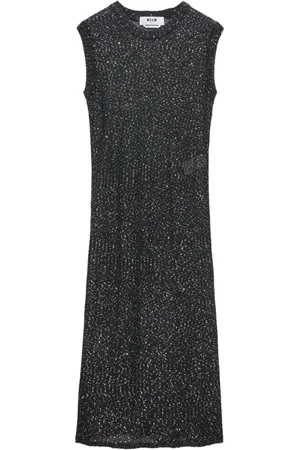 Msgm Dames, Jurken, Zwart, Maat: M