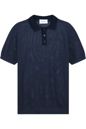 OLAF HUSSEIN Heren, Tops, Blauw, Maat: L
