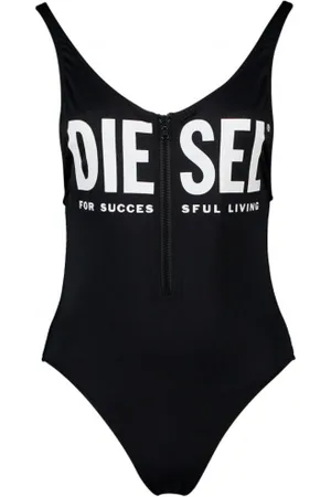 Diesel Dames, Badkleding, Zwart, Maat: S Nylon