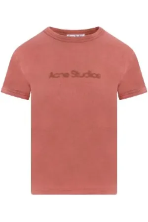 Acne Studios Heren, Tops, Rood, Maat: M Katoen