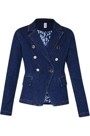 Liu Jo Dames, Jassen, Blauw, Maat: M Denim