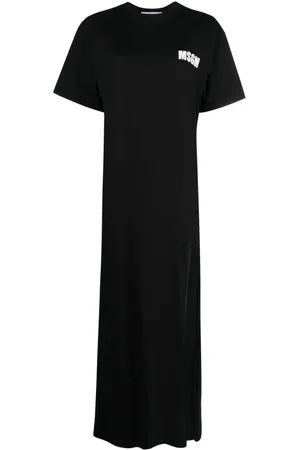 Msgm Dames, Jurken, Zwart, Maat: XS Katoen