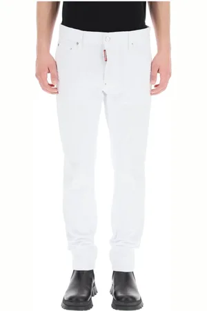 Dsquared2 Heren, Broeken, Wit, Maat: S Katoen