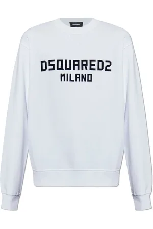Dsquared2 Heren, Sweatshirts & Hoodies, Wit, Maat: 3XL Katoen