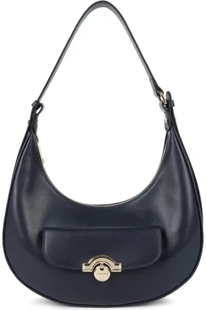 Lancaster Dames, Tassen, Blauw, Maat: ONE Size Leer