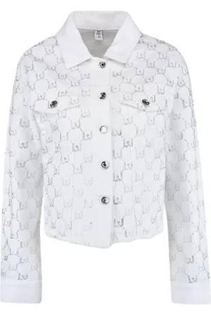 Liu Jo Dames, Jassen, Wit, Maat: S Denim