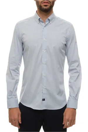 FAY Heren, Overhemden, Blauw, Maat: 4XL Katoen