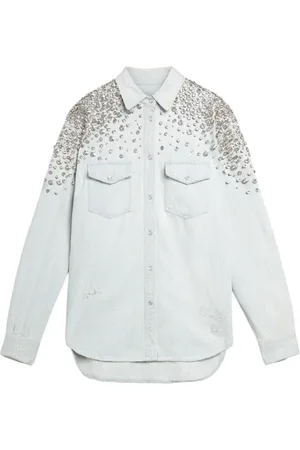 Golden Goose Dames, Blouses & Shirts, Blauw, Maat: XS