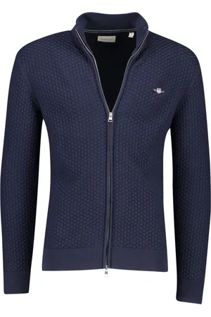 GANT Heren, Truien, Blauw, Maat: 5XL Katoen