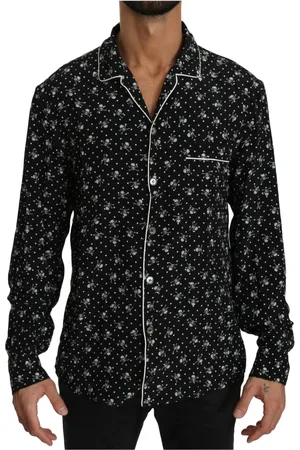 Dolce & Gabbana Heren, Overhemden, Zwart, Maat: M Zijde