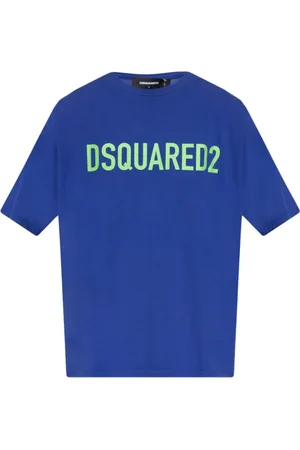 Dsquared2 Heren, Tops, Blauw, Maat: M Katoen