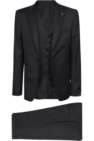 TAGLIATORE Heren, Pakken, Zwart, Maat: 2XL Wol