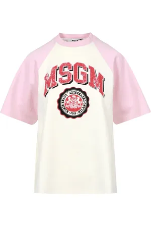 Msgm Dames, Tops, Roze, Maat: M Katoen