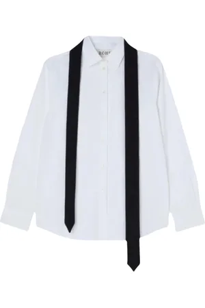 Rohe Dames, Blouses & Shirts, Wit, Maat: 2XS Katoen